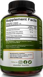 NutriFlair Alpha Lipoic Acid 600mg, 120 Capsules - with Grape Seed Extract and BioPerine Black Pepper - Extra Strength
