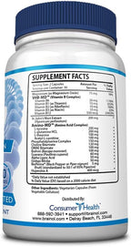 Fungavir Brainol - Targeted Brain Support Supplement - B Vitamins, Magnesium, Amino Acids, St. John's Wort, Phosphatidylserine, Ginkgo Biloba - Vegan-Friendly - 60 Capsules - 1 Month Supply