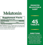 Nature's Bounty Melatonin 10 mg Quick Dissolve Tablets 45 ea (Pack of 3)
