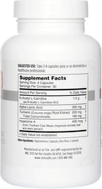 NBI Brain Blend for Memory, Focus, Concentration, Cognitive Function for Men & Women | Caffeine-Free with ALCAR, Alpha Lipoic Acid, Huperzine A, Turmeric | Nootropic | 120ct Capsules