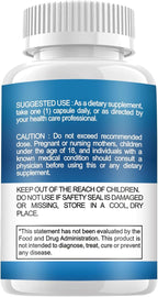 GHK-Cu Copper Peptide Supplement, 120mcg Vegan & Gluten-Free Delayed-Release Supplement Capsules for Skin & Hair - 60 ct