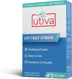 Szio+ 20% Bundle Utiva Cranberry PACs 30 Vegi Capsules + Utiva D-Mannose 500mg 120 Capsules + UTI Test Strips 3 Individual Urine Test Strips for Women and Men