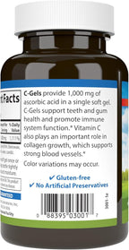 Carlson - C-Gels, 1000mg, Vitamin C Softgels, Immune Support & Heart Health, Vitamin C Softgels, Antioxidant, Vitamin C Supplement, 100 Softgels