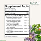 Regenerative Sleep - Regenerative Organic Certified - Supports Restful, Quality Sleep, Relaxation* - Adaptogen Blend w/Lemon Balm & Passionflower - Vegan & Non-GMO - 60 Capsules - 30 Servings