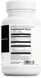 DAVINCI Labs Omega-3 1000 - Dietary Supplement to Maintain Already Normal Cholesterol Levels and Support Immune System, Healthy Hair and Skin* - Gluten-Free - 45 Enteric Coated Softgels