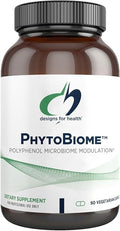 Designs for Health PhytoBiome - Polyphenols Supplement Gut Microbiome Support - Traditional Prebiotic Alternative to Support Overall Gut Health - Digestion Supplement (90 Capsules)
