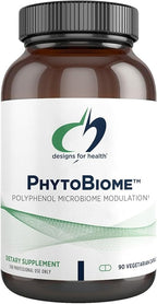 Designs for Health PhytoBiome - Polyphenols Supplement Gut Microbiome Support - Traditional Prebiotic Alternative to Support Overall Gut Health - Digestion Supplement (90 Capsules)