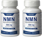 2 Bottles NMN 500mg Supplement Easily Absorbed Nicotinamide Mononucleotide form,a Precursor and NR Supplement Alternative that Supports Healthy Aging and Energy Metabolism | Non-GMO,120 vegan Capsules
