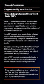 NerveQQ Ultra Advanced Formula Neuropathy Support - #1 Recommended Nerve Growth Factor (NGF) Health and Function. 100mg of Ubiquinol (QH) Plus Natural PQQ 20mg (Vegetarian Softgels)
