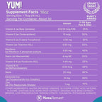 NovaFerrum Yum 16 Fl Oz | Multivitamin with Iron for Ages 4 & Up | Gluten Free Certified | Sugar Free | Raspberry Grape
