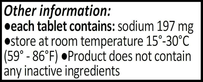 Sodium Chloride Tablets 500 mg (0.5 gram), USP Normal Salt Tablets - 200 Tablets by CitraGen Pharmaceuticals, Inc.