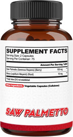 agobi Saw Palmetto Supplement with Maca Root - High Extract Support for Hair Health, Restful Mood & Energy Support - 150 Veggie Capsules