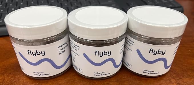 Flyby Recovery Supplement - All The Hang, Without The Over!™ - with Milk Thistle, Vitamin C, Activated Charcoal, and Apple Cider Vinegar - Pre & Post Drinking Formula (120 Count)