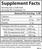 Carlson - Maximum Omega 2000 Grab + Go Packs, 2000 mg Omega-3s, Wild-Caught, Norwegian Fish Oil Supplement, Sustainably Sourced Fish Oil Capsules, Lemon, 30 Softgel Pack