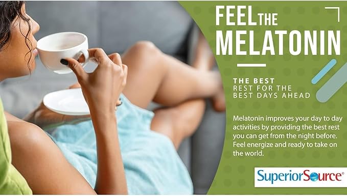 Superior Source Melatonin 3 mg, Quick Dissolve MicroLingual Tablets, 60 Ct, with Chamomile, Natural Sleep Support, Melatonin, for Adults, Non-GMO, Pack of 2