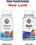 Kal 25 Mg Niacin Tablets, Strawberry, 200 Count