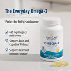 Nordic Naturals Omega-3, Lemon Flavor - 60 Soft Gels - 690 mg Omega-3 - Fish Oil - EPA & DHA - Immune Support, Brain & Heart Health, Optimal Wellness - Non-GMO - 30 Servings
