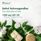 Safrel Ashwagandha Gummies Supplement - 60 Count - Strawberry, KSM-66, Vegan, Plant Based, Non-GMO, Gluten-Free & Gelatin Free