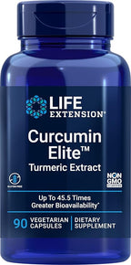 Life Extension Curcumin Elite Turmeric Extract, 90 Veg Capsules