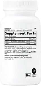 GNC Vitamin B6 200mg Supplement, Supports Immune System and Nervous System, 100 Serving