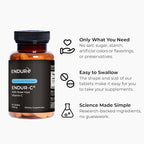 Endur ENDUR-C Vitamin C with Rose Hips, Supports Collagen Production, Antioxidant Protection & Gentle Digestion, Gluten Free, 500mg (90 Tablets)