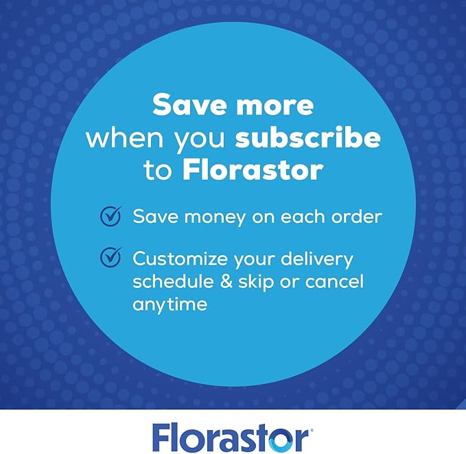 Florastor Probiotics for Digestive and Immune Health, 100 Capsules, Probiotics for Women & Men, Helps Flush Out Bad Bacteria, Boosts The Good with Our Unique Strain Saccharomyces Boulardii