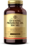 Solgar Evening Primrose Oil 500 mg, 180 Softgels - Promotes Healthy Skin & Cardiovascular Health - Nutritional Support for Women - Gluten Free, Dairy Free - 180 Servings