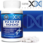 Genex Formulas NMN 1000mg - 99% Pure Shelf Stabilized Supplement Capsules for Increased NAD Levels & Healthy Aging, GMP Certified, 1000mg per Serving, 120 Capsules