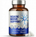 Sciatic Nerve Health Support Supplement, 120 Capsules Advanced Nerve Support Capsules with R-ALA, Benfotiamine & Vitamin B Complex, Supports Back, Leg & Glute Comfort, Vegan, Non-GMO