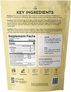 JUST INGREDIENTS Lemon Ginger Probiotic Complex - Prebiotics, Probiotics, Postbiotics - 30 Sticks