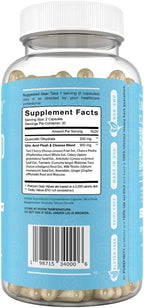 PUREFINITY Uric Acid Flush & Cleanse Capsules – Daily Joint Support for Adults with Tart Cherry Extract, Turmeric, Celery Seed, Chanca Piedra, and Bromelain (30 Count)