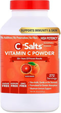 C-Salts Vitamin C Powder - 100% Pure Buffered Ascorbic Acid Powder - Daily Immune Support & Collagen Production - Stomach-Friendly Organic Vegan Non-GMO Sugar-Free - 272 Servings - Blood Orange, 26oz