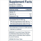 Wiley's Finest Wild Alaskan Fish Oil Easy Swallow Minis - Omega-3 Fish Oil Supplement for Adults and Kids - Double-Strength 630mg EPA and DHA Natural Supplement - 180 Mini Softgels (90 Servings)
