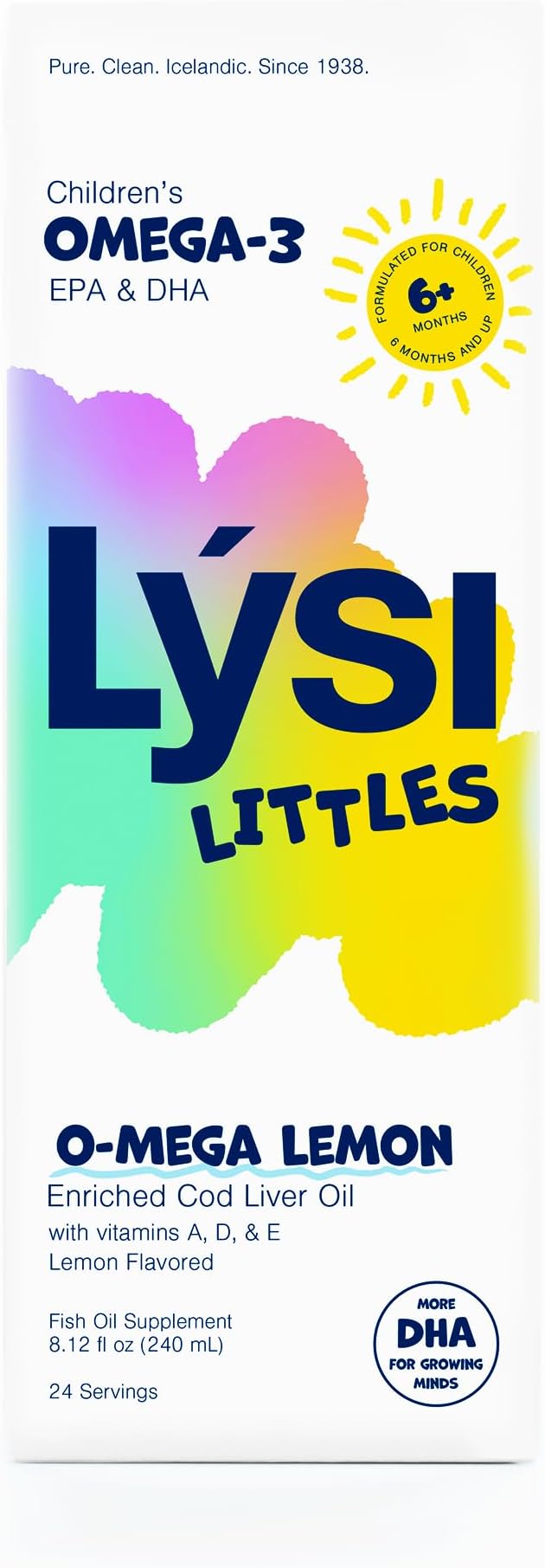 LYSI Liittles Childrens's Omega Lemon Cod Liver Oil, 8.12 OZ