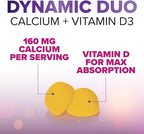 Calcium Supplement Gummies - Sugar Free Calcium Gummy with Vitamin D3 for Best Absorption - Supports Immune Health, Bones & Teeth - Nature's Calcium Chews for Women & Men, Orange Flavor - 120 Gummies