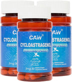 CAW Hypersorption Cycloastragenol 5Mg | Telomere Length Support | DNA Health Immunity Boost Anti-Aging | 30 Enteric-Coated Capsules (3 Bottles)