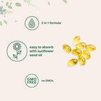 Micro Ingredients Vitamin D3 5,000 IU + K2 MK-7 100 mcg, 2 Pack (600 Softgels) | Liquid-Filled with Sunflower Oil | 2-in-1 Vitamins D & K Complex | Extra Strength, Easy to Swallow, Non-GMO, No Gluten
