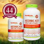 NutriBiotic Ascorbic Acid Vitamin C Powder, 8 Oz | Pharmaceutical Grade L-Ascorbic Acid, 2000 Mg Per Serving | Essential Immune & Antioxidant Collagen Support Supplement | Vegan, Gluten & GMO Free