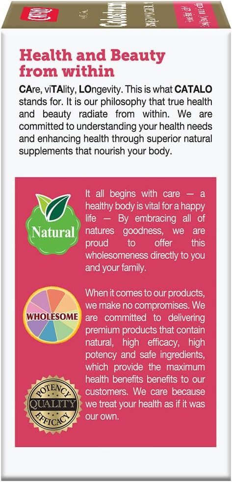 CATALO Bovine Colostrum Supplement for Women & Men - 30% IgG Immunoglobulins Formula - 500mg Colostrum Extract per Capsule - Plant-Based Capsules, 30 Capsules