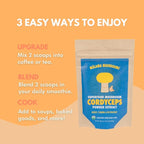 Cordyceps Extract Powder by Malama, Organic Fruiting Body Cordyceps Mushroom Powder, Superfood Adaptogenic, Supports Energy, Endurance & Mood, 100 Servings