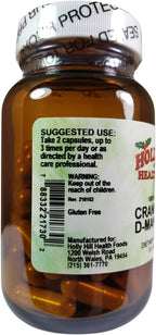 Holly Hill Health Foods Cranberry + D-Mannose, 60 Vegetable Capsules