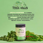 TERRA ORIGIN Healthy Superfood Greens Powder Drink with Probiotics & Ashwagandha | Adaptogen & Digestive Enzyme Fruit and Veggie Blend | for Gut Health, Energy, Immune Support* | 30 Servings | Mint