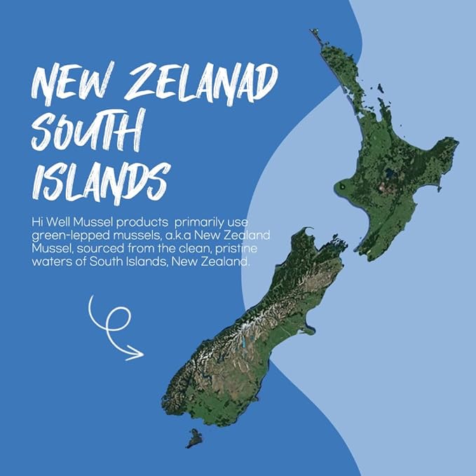 Hi Well Premium New Zealand Green-Lipped Mussel Oil //200 Softgel Capsules//Sourced from Pristine New Zealand Waters(1)