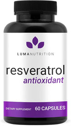 Luma Nutrition High Purity Resveratrol Supplement - 98% Trans-Resveratrol - Antioxidant - Resveratrol Capsules - Vegan & Gluten-Free - 60 Capsules