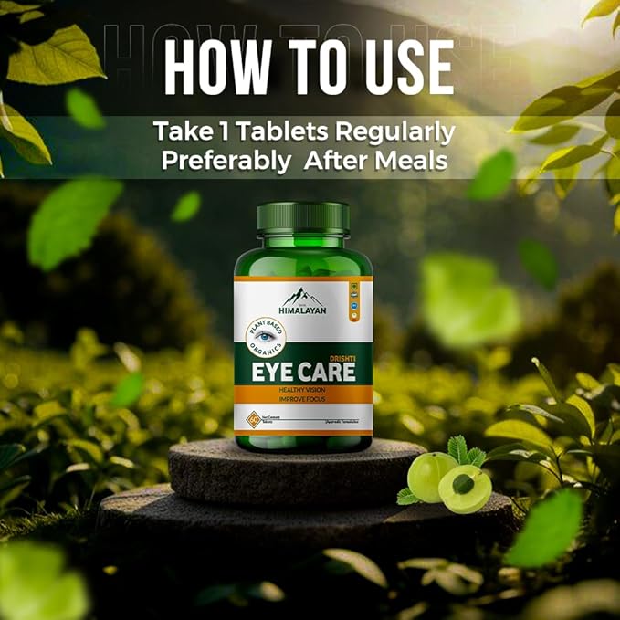 13 Herbs Eye Support Supplement with Lutein & Zeaxanthin Plant-Based Eye Vitamins for Seniors & Adults all natural eye Supplements for Clear Vision, Retinal & Macular Health 60 Tablets