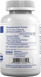 Dr.K&C SleepZen7 Sleep Supplement – All Natural Botanical Plant Sourced 1200 mg 100 Veggie Capsules Sleeping Support Organic Tart Cherry Valerian Root Extract No Filler Non GMO