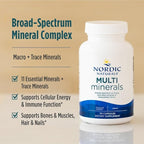 Nordic Naturals Multi Minerals, Unflavored - 90 Capsules - 11 Essential Minerals - Optimal Health & Wellness - Certified Vegan - Non-GMO - 30 Servings