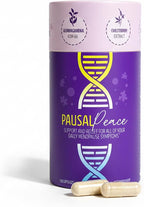 PausalPeace Menopause Relief Supplement for Women- Hot Flashes, Night Sweats, Mood & Sleep Support with 600mg Magnesium Glycinate, KSM-66 Ashwagandha, Black Cohosh-Natural Hormone Balance-120 Capsules