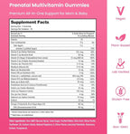 Prenatal Vitamin Gummies with DHA | Vegan Prenatal Vitamins for Women with Omega 3, Methylfolate, Choline & D3, Pregnancy Vitamins for Fetal Development | Gummy Multivitamin Supplement, 120 Count