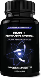 Advanced Bionetix NMN Resveratrol Betaine (TMG) Capsules – NAD⁺ Support Booster for Cellular Energy, Longevity, Metabolic Health Anti Aging Vitality, Advanced Formula Made in USA